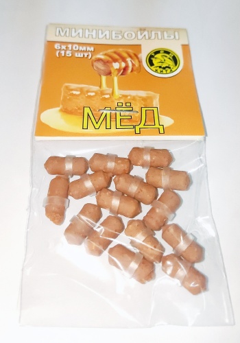 ТРИ КИТА Минибойлы Мед 6х10 мм 15 шт Мёд 0.1 кг