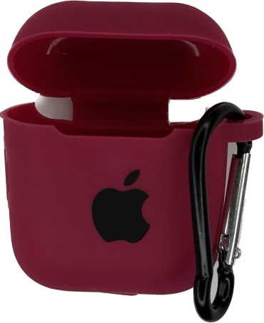 Чехол для Apple AirPods, AirPods 2 бордовый