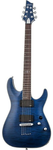 Schecter электрогитара С-1 Platinum See-Thru Midnight Blue синий
