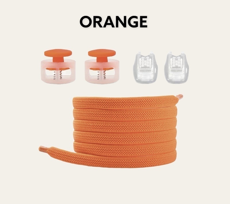 SHOELACES SLH DET-10 оранжевый 100 см