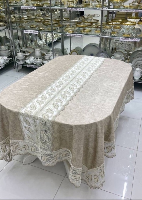Скатерть Haspen 500x180 см, велюр, 1 шт