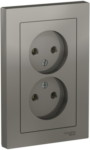 Systeme electric встраиваемая AtlasDesign, электрический цвет серый