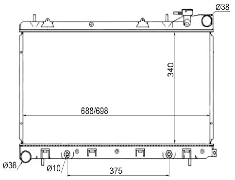 SAT радиатор основной SB0001-99