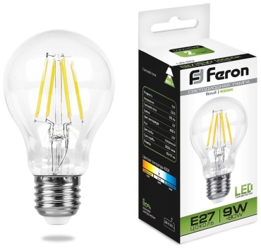 Feron 9W E27, светодиодная, дневной белый