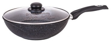 Вок Мечта Granit Black 28 см с антипригарным покрытием, алюминий