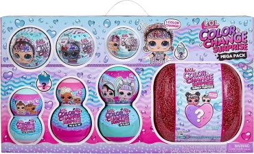 Кукла-сюрприз L.O.L. Surprise! Color Change Mega Pack 8 см