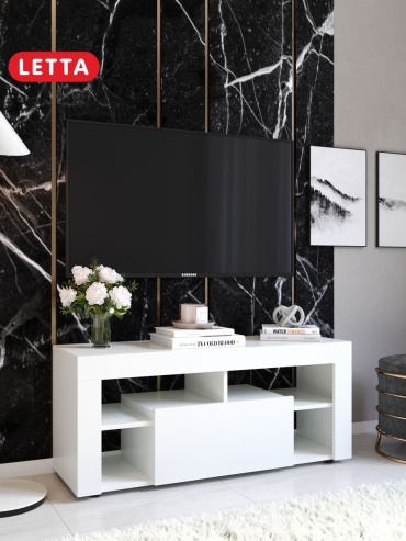 ТВ-тумба напольная Letta 037781663WB36, 109x48x35 см, белый