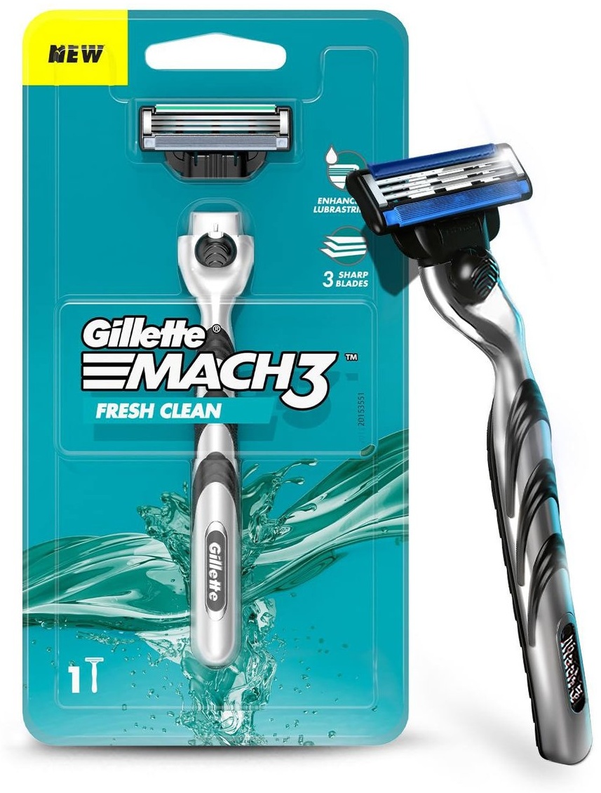 Gillette Mach3 fresh clean бритвенный станок 1 шт