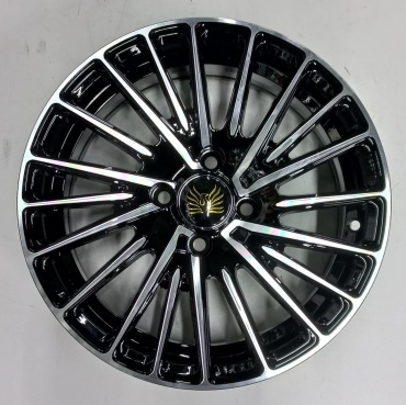 Powcan 2852 6.5x15/4x100 D67.1 ET35 4 диска черный, серебристый