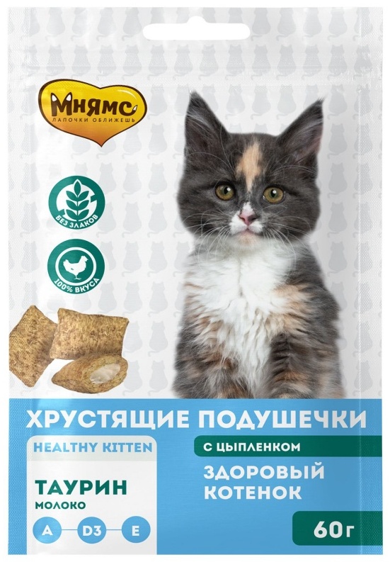Купить Лакомство Мнямс Для котят с цыпленком 60 г в кредит в Алматы ...