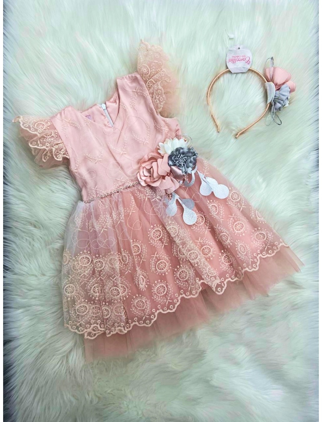 Нарядное платье Camellia kids розовый