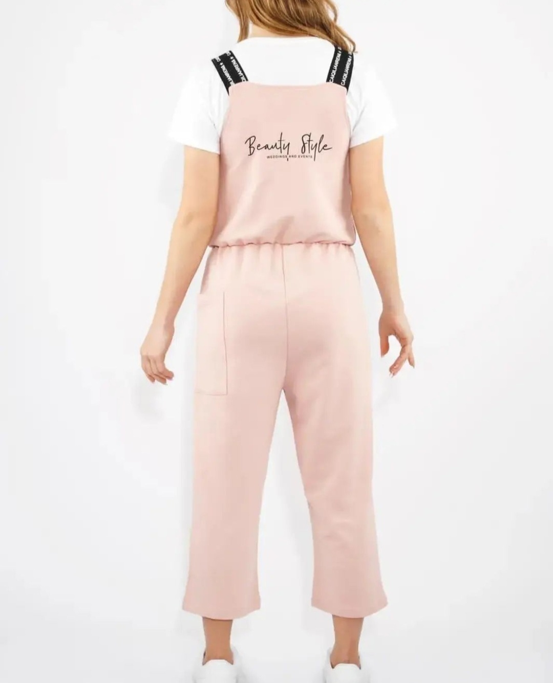 Комбинезон с брюками Teto Kids белый, розовый