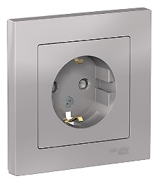 Розетка Systeme electric 300200429_, алюминий