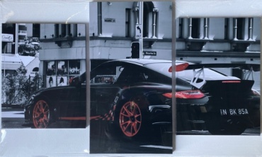 QWERTY модульная картина Porsche 99x65 см