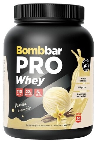 Купить Протеин Bombbar Pro Whey Ванильное мороженое 900 г в кредит в ...