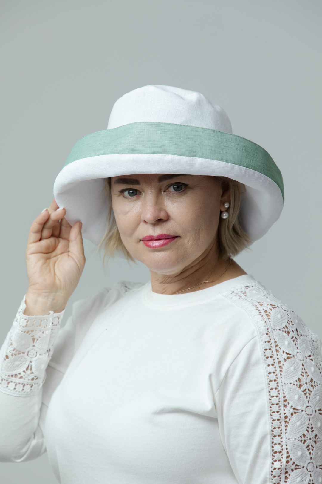 Шляпа HLG-Brand размер 60, белый