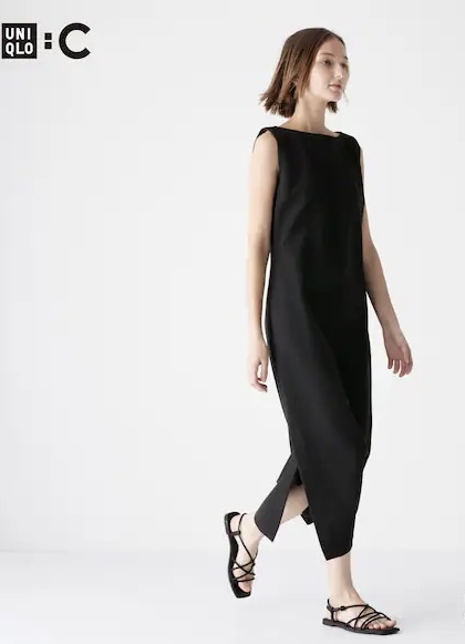Платье-футляр Uniqlo черный
