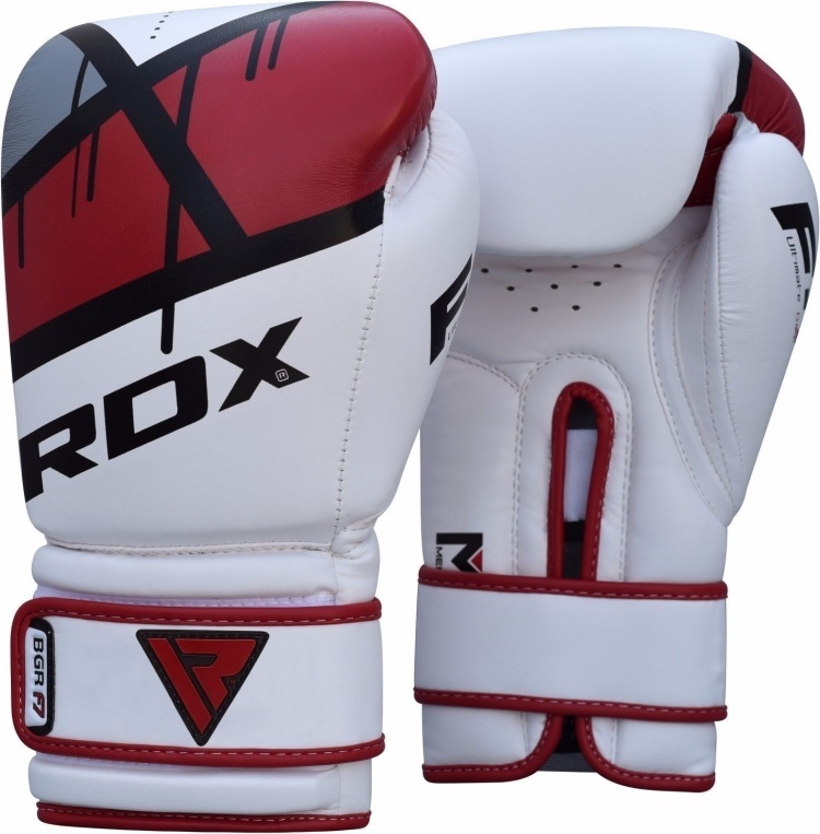 Купить Боксерские перчатки RDX RDX 4158 BGR-F7 10 oz белый-красный в ...