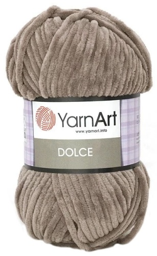 Моток YarnArt Dolce 754 - Темно-бежевый 120 м 100 г