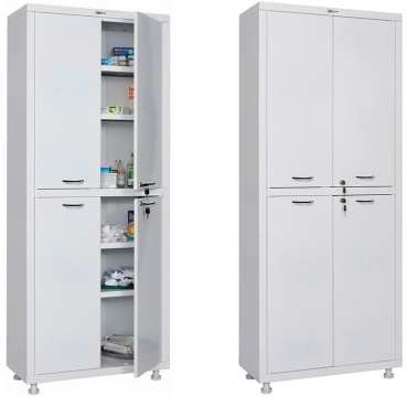 Шкаф локер Hilfe МД 2 1670 SS, 32x70x165.5 см