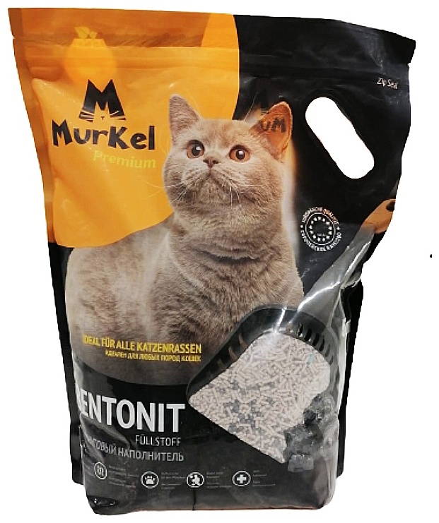 Купить Наполнитель Murkel Elite Уголь бентонитовый комкующийся 5 л в ...
