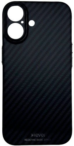 Чехол X-LEVEL для Apple iPhone 16 черный