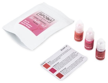 Брови Alcoholic set БРОВИ пигмент Cosmopolitan, Mai Tai, Moulin Rouge 5 мл
