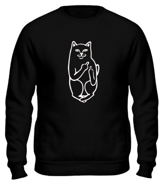 Свитшот Black and White черный