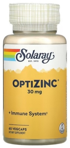 Solaray БАД OptiZinc 30 мг 60 капсул