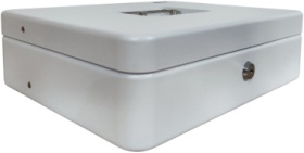 Сейф Денежный ящик AT-3030W ключевой замок (300х85х235 мм)