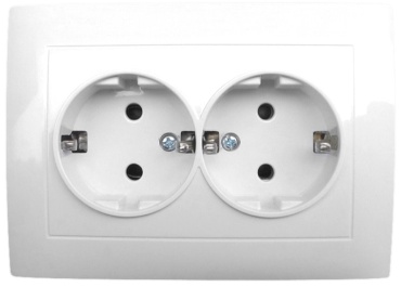 Розетка Sirius «MIRA» PC-128, белый