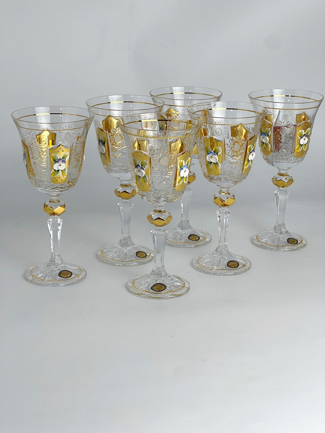 Набор бокалов Bohemia Gold 170 мл, хрусталь, 6 шт