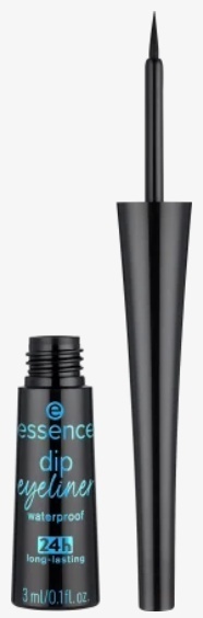 Essence 01 black Подводка для век водостойкая Dip eyeliner waterproof 24h long-lasting подводка черный 01 black