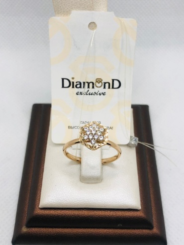 DiamonD 1124719 размер 18 вес 1.28 г золото, фианит