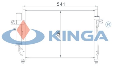 Kinga радиатор кондиционера 86028