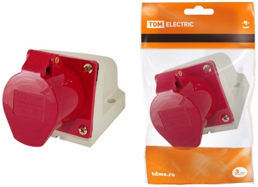 TDM ELECTRIC силовая розетка 380 В 16А, SQ0602-0002