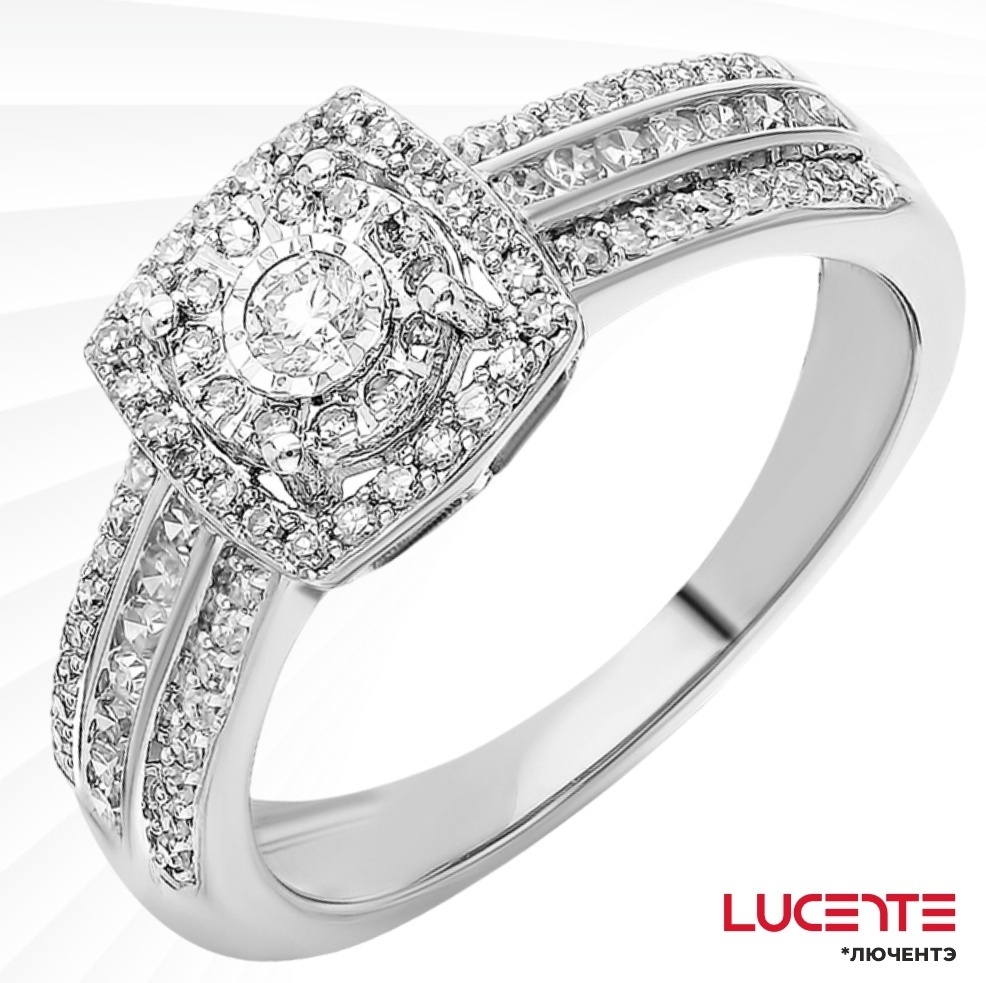 Купить Кольцо Lucente Бриллианты Якутии Б1128202_165 размер 16.5 вес 2. ...