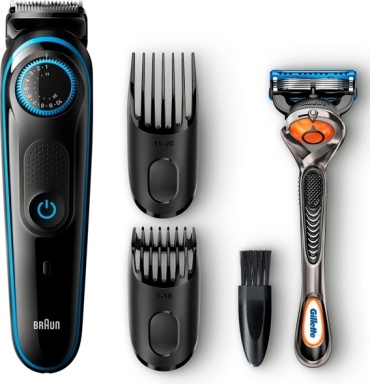 Braun триммер BT5240 BLK/BLU черный, синий