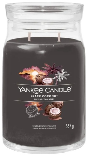 Ароматическая свеча Yankee Candle Черный кокос 1701371E 16 см, 1 шт