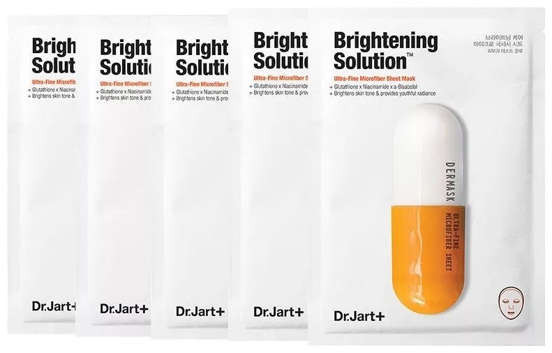Купить Маска для лица Dr. Jart сыворотка Brightening Solution 5 шт в ...