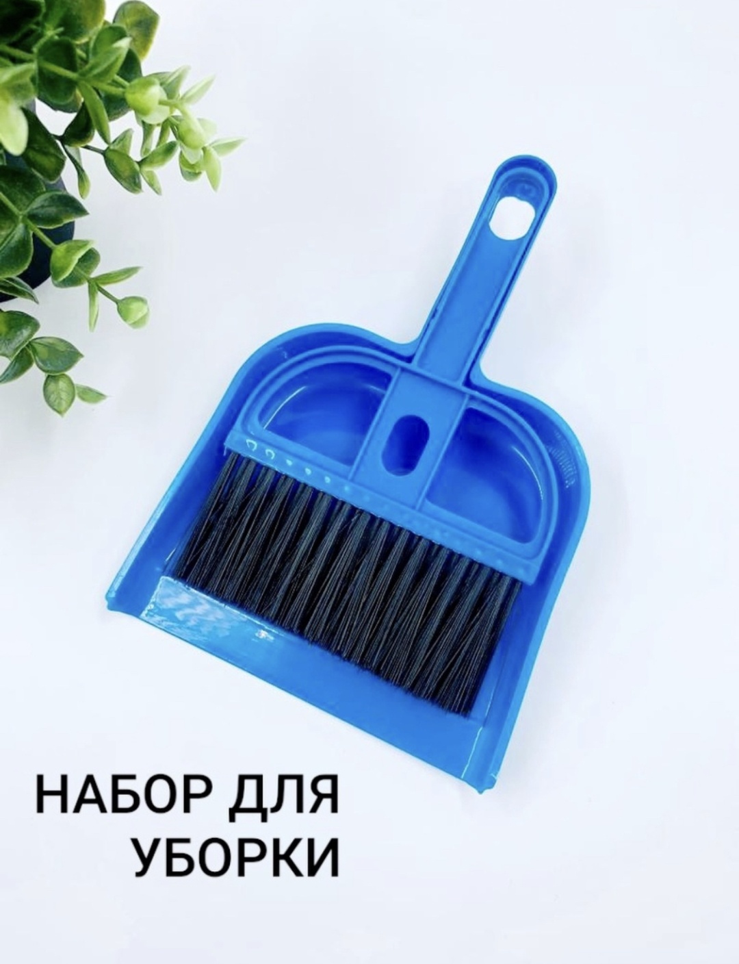 Веник с совком 4685 19.5 см
