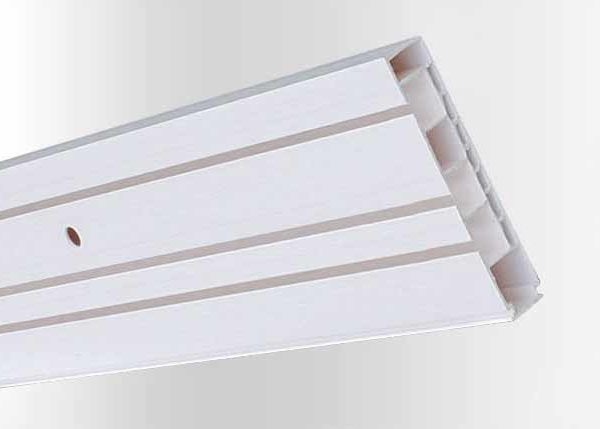 Карниз DSA-decor профильный трехрядный белый 160 см