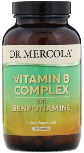 Dr. Mercola БАД Vitamin B Complex with Benfotiamine 180 капсул
