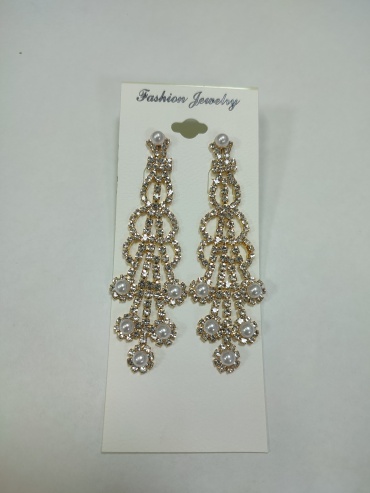 Серьги Fashion Jewelry бижутерный сплав, стекло