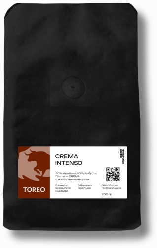 Кофе TOREO Crema Intenso зерновой 200 г