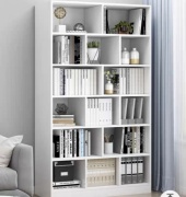 Стеллаж напольный , 120x21x180 см, белый