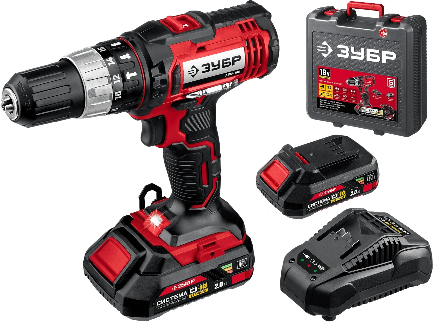 Купить ЗУБР дрель-шуруповерт ДШУ-185-22 в кредит в Алматы – Kaspi Магазин