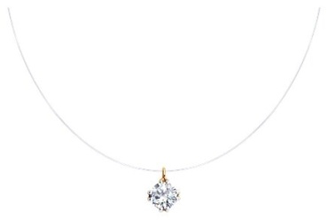 Колье Diamant 51-170-01156-5 длина 42 см вес 0.84 г золото, фианит