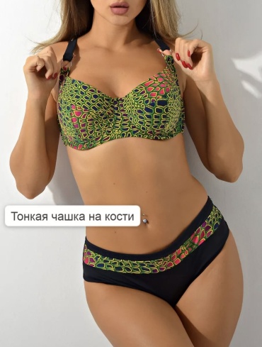 Купальник раздельный Z.Five черный, салатовый