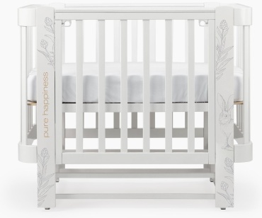 Манеж-кровать Happy baby 95026, для детей от 0 до 5-ти лет продольный маятниковый механизм